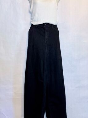 Old Navy Black Wide Leg High-Waist Pants - For the TALL